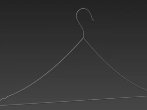 팩 3 옷걸이 망 탱크 탑 티셔츠 랙 망 긴 소매 티셔츠 랙 교수형 바지 접힌 hangin 3D 모델