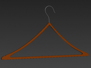 pack 3 hangers mens tank top tshirt rack mens long sleeve t-shirt rack hanging pants folded hangin Modello 3D