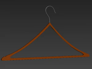 팩 3 옷걸이 망 탱크 탑 티셔츠 랙 망 긴 소매 티셔츠 랙 교수형 바지 접힌 hangin 3D 모델