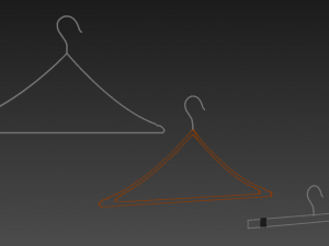 pack 3 hangers mens tank top tshirt rack mens long sleeve t-shirt rack hanging pants folded hangin Modello 3D