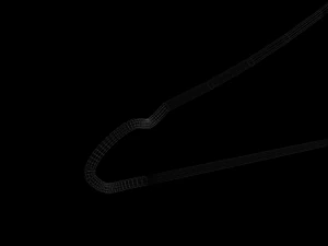 팩 3 옷걸이 망 탱크 탑 티셔츠 랙 망 긴 소매 티셔츠 랙 교수형 바지 접힌 hangin 3D 모델