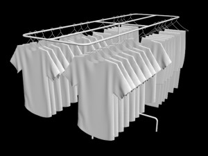 pack jeans tshirts round rack 1 mens tank top tshirt rack mens long sleeve t-shirt rack hanging pa 3D Model