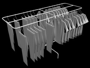 pack jeans tshirts round rack 1 mens tank top tshirt rack mens long sleeve t-shirt rack hanging pa 3D Model
