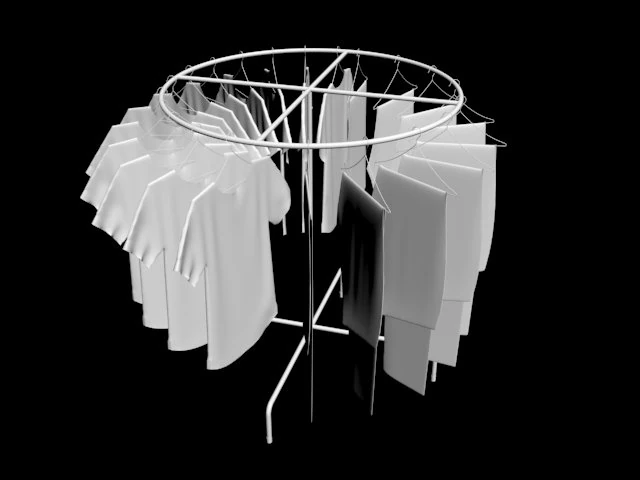 pack jeans tshirts round rack 1 mens tank top tshirt rack mens long sleeve t-shirt rack hanging pa 3D Model .c4d .max .obj .3ds .fbx .stl .blend