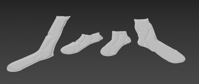 sock socks calcetin calcetines foot footwear wear winter feet classic cloth women men unishort f 3D-Modell .c4d .max .obj .3ds .fbx .stl .blend 
