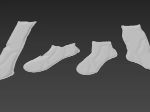 캐릭터 천 여자 겨울 클래식 천 양말 발 신발류 양말 칼세틴 칼세틴 칼세틴 f 3D 모델