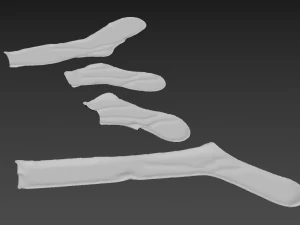 sock socks calcetin calcetines foot footwear wear winter feet classic cloth women men unishort f 3D Model