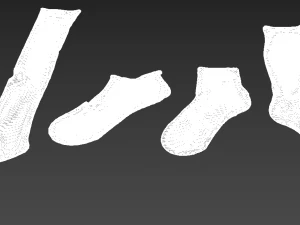 sock socks calcetin calcetines foot footwear wear winter feet classic cloth women men unishort f 3D Model