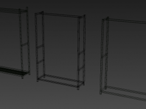pack 3 clothes racks pack 3 mens tank top tshirt rack mens long sleeve t-shirt rack hanging pants Modèle 3D