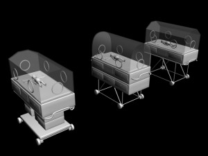 infant incubator machine premature baby equipment newborn child hospital maternity lab medical er ce 3D Model