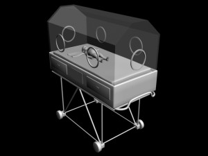 infant incubator machine premature baby equipment newborn child hospital maternity lab medical er ce 3D Модель