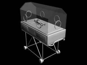 infant incubator machine premature baby equipment newborn child hospital maternity lab medical er ce 3D Model