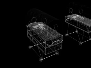 infant incubator machine premature baby equipment newborn child hospital maternity lab medical er ce 3D Model