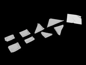 광장 깨끗한 바 부엌 수건 깨끗한 식품 음주 식사 식사 가구 모델 수집 레스토랑 청량한 냅킨 냅킨 장식 3D 모델