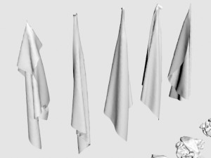 cloth trapo rag collection duster dishcloth pao de cocina bayeta pao linen rag laundry rope toy cl Modèle 3D