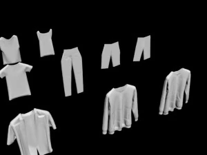 30 hanged clothes collection sock socks calcetin calcetines foot footwear wear winter feet classic c 3D Model