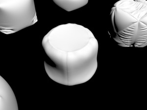 round puff pouf pouff pouffe furniture stool sofa sit seat comfort confort chair pouffe puff padded Modèle 3D