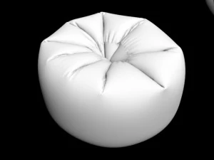 round puff pouf pouff pouffe furniture stool sofa sit seat comfort confort chair pouffe puff padded 3D Model