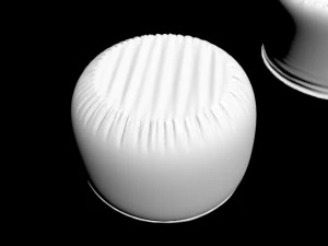 round puff pouf pouff pouffe furniture stool sofa sit seat comfort confort chair pouffe puff padded 3D Model