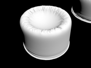 round puff pouf pouff pouffe furniture stool sofa sit seat comfort confort chair pouffe puff padded Modèle 3D