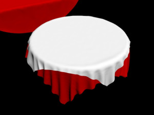 table cloth tablecloth fabric rag wood oval circle round square rectangular interior restaurant vint Modèle 3D