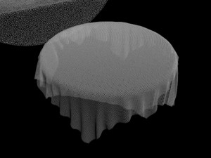 table cloth tablecloth fabric rag wood oval circle round square rectangular interior restaurant vint Modèle 3D