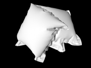 cushion cushions pillow pillows collection rectangular seat sofa box fabric sleep bed relax chair de 3D Model
