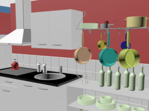 kitchen room interior design minimalist contemporary furniture room comfort family interior design Model 3D