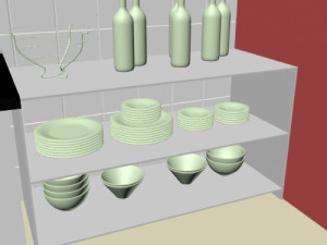 kitchen room interior design minimalist contemporary furniture room comfort family interior design Model 3D