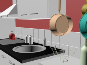 kitchen room interior design minimalist contemporary furniture room comfort family interior design Model 3D