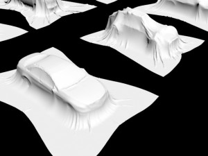 present car cloth presentation transport transportation shape concepts show celebration cover showro 3D Model