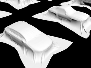 present car cloth presentation transport transportation shape concepts show celebration cover showro 3D Model