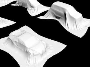 present car cloth presentation transport transportation shape concepts show celebration cover showro 3D Model