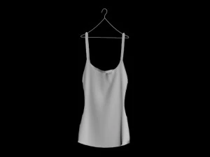 hanging womens tank top hanging pants folded hanging pants jeans pants trousers denim fashion cloth 3D Model