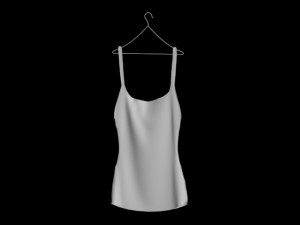 hanging womens tank top hanging pants folded hanging pants jeans pants trousers denim fashion cloth Model 3D
