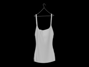 hanging womens tank top hanging pants folded hanging pants jeans pants trousers denim fashion cloth Model 3D