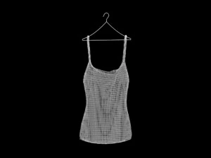 hanging womens tank top hanging pants folded hanging pants jeans pants trousers denim fashion cloth 3D Model