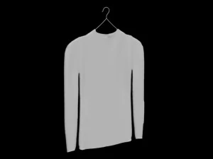 camicia a maniche lunghe da uomo appesa pantaloni appesi piegati pantaloni jeans pantaloni denim abbigliamento moda gar Modello 3D