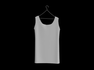 hanging mens tank top folded hanging pants jeans pants trousers denim fashion clothing garment mode 3D Model