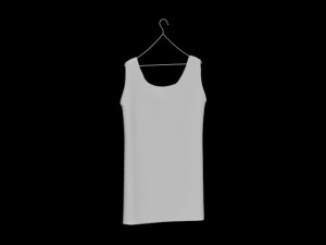 hanging mens tank top folded hanging pants jeans pants trousers denim fashion clothing garment mode 3D Model