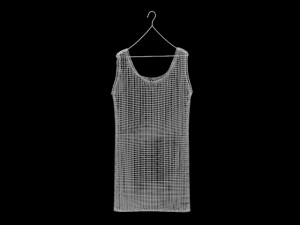 hanging mens tank top folded hanging pants jeans pants trousers denim fashion clothing garment mode 3D Model