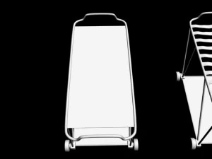 stretcher human man woman morgue mortuary hospital accident police autopsy medic patient dead victim 3D Model