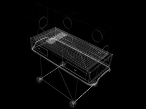stretcher human man woman morgue mortuary hospital accident police autopsy medic patient dead victim Model 3D