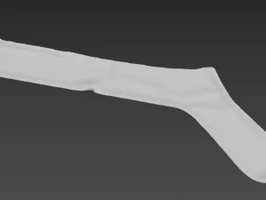 sock socks calcetin calcetines foot footwear wear winter feet classic cloth women men unishort f 3D Model