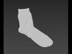 sock socks calcetin calcetines foot footwear wear winter feet classic cloth women men unishort f 3D Model