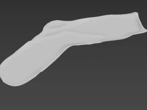 sock socks calcetin calcetines foot footwear wear winter feet classic cloth women men unishort f 3D Model