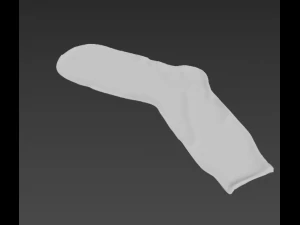 sock socks calcetin calcetines foot footwear wear winter feet classic cloth women men unishort f 3D Model