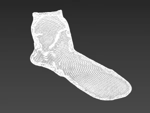 sock socks calcetin calcetines foot footwear wear winter feet classic cloth women men unishort f 3D Model