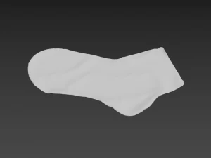 sock socks calcetin calcetines foot footwear wear winter feet classic cloth women men unishort f 3D Model