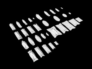 ceset torbası toplama ceset ceset torbası &ouml;l&uuml;m su&ccedil; mahalli delil morg morg &ouml;l&uuml; cesetler adam kadın 3D Model